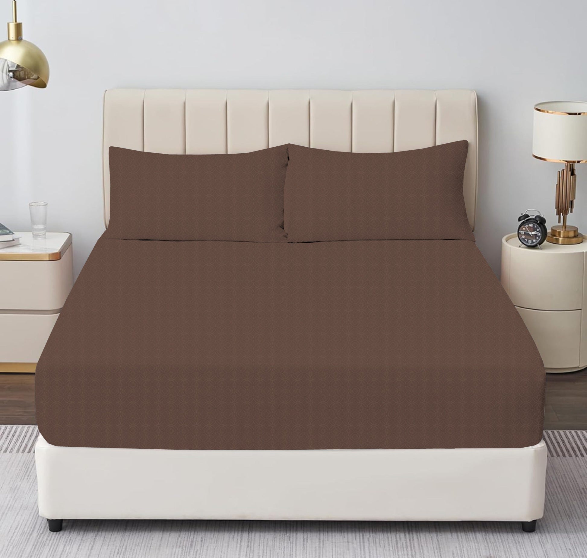 CHOCOLATE DREAM FITTED SHEET - (PREMIUM)