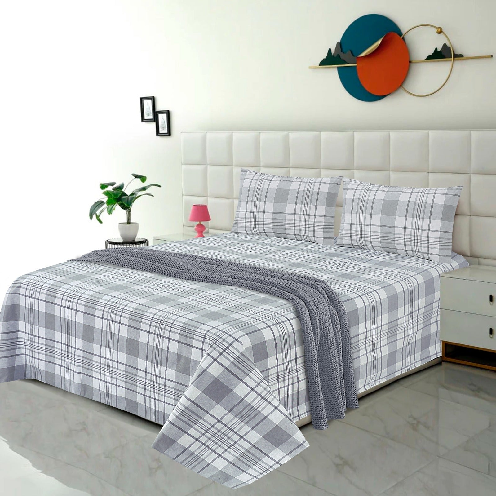 Premium Cotton bedsheet 3 Pcs