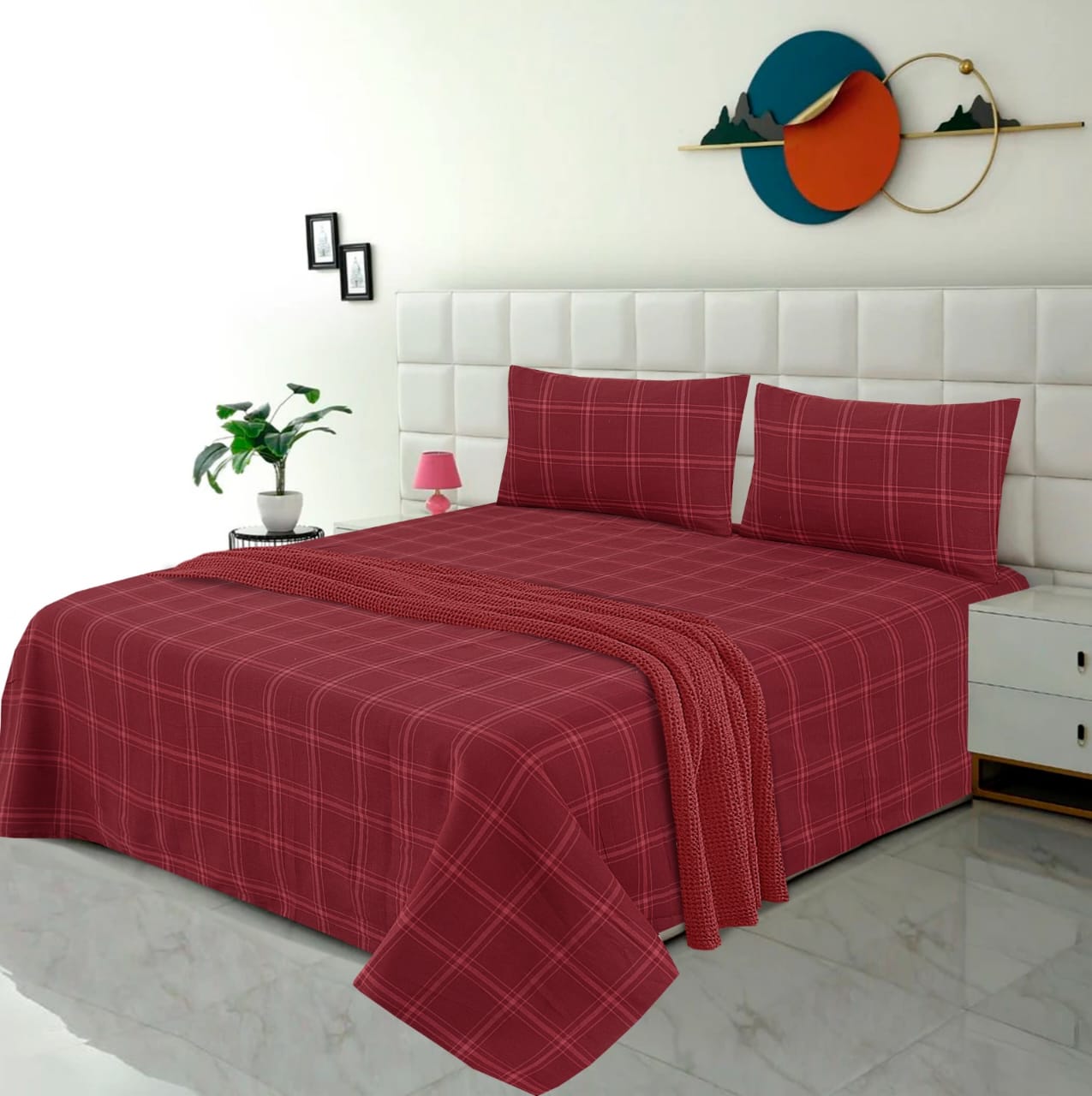 Premium Cotton bedsheet 3 Pcs