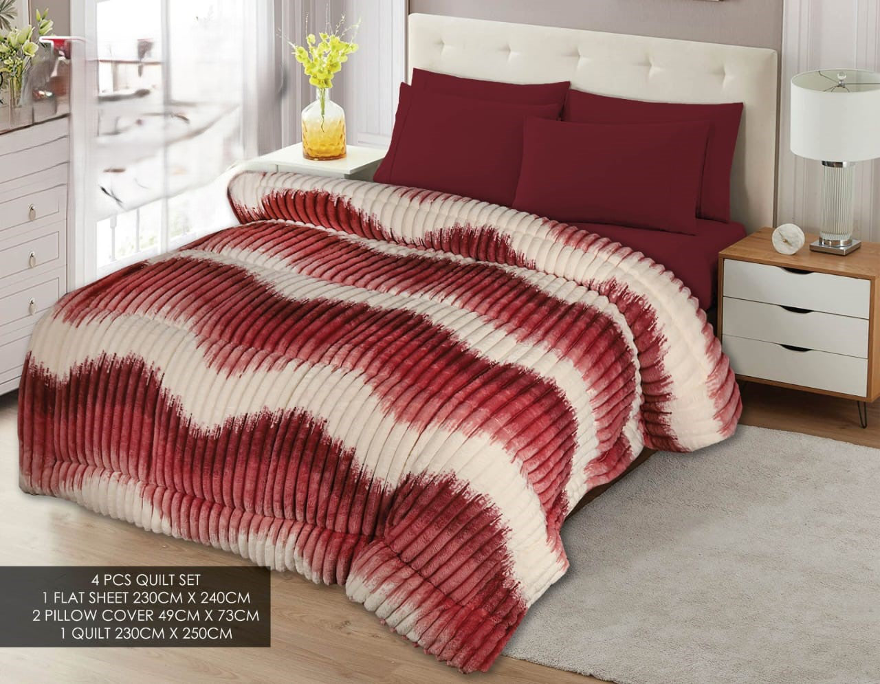 Fleece  Razai set 4 Pcs