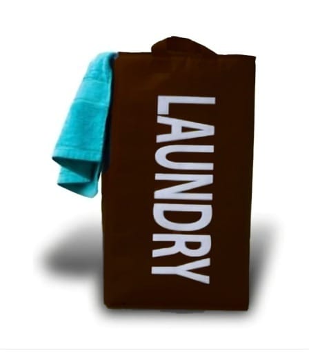 BROWN LAUNDRY BASKET