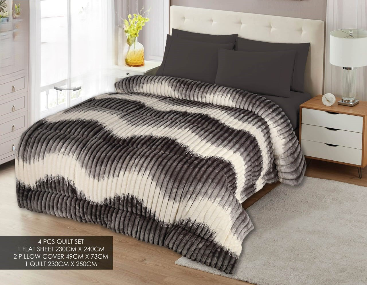 Fleece  Razai set 4 Pcs