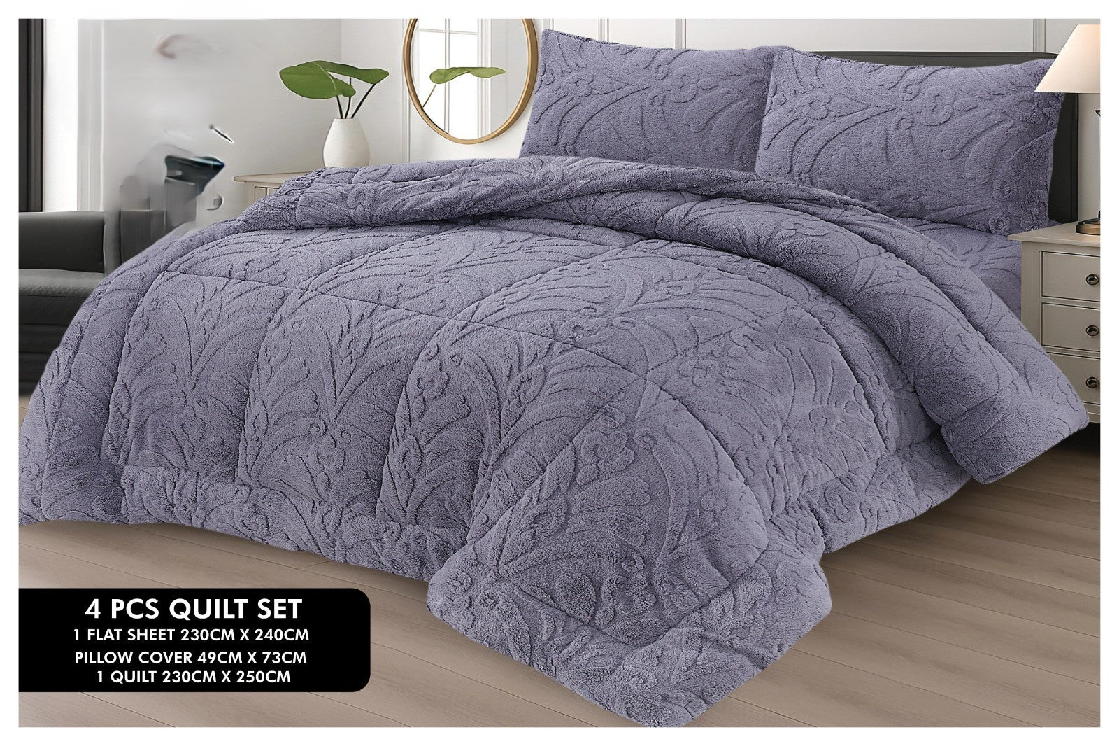 Fleece  Razai set 4 Pcs