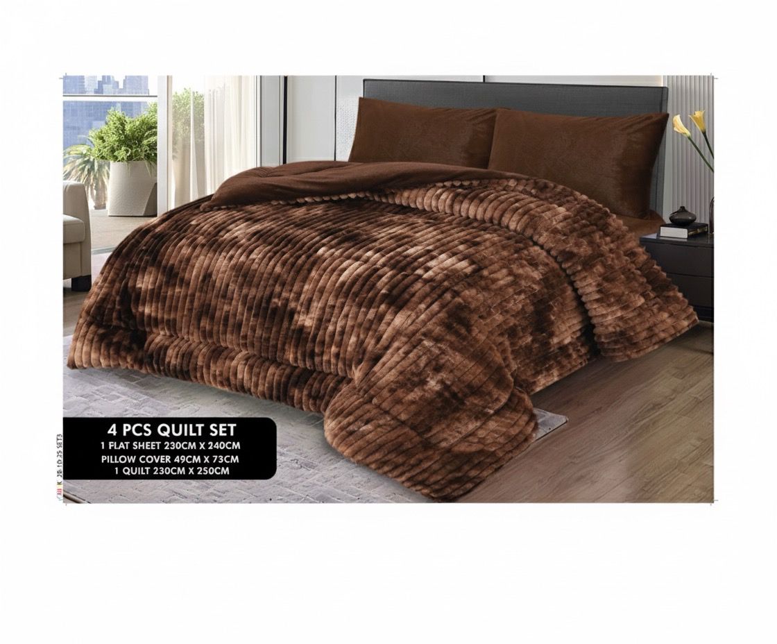 Fleece  Razai set 4 Pcs