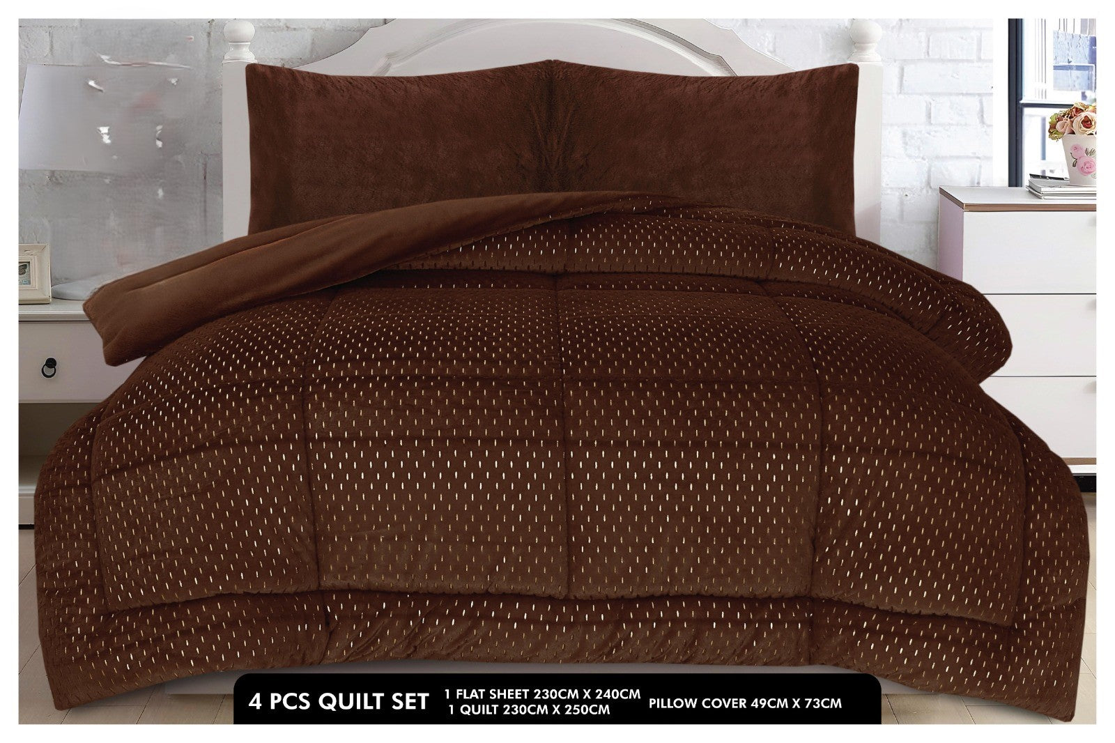 Bridal Fleece  Razai set 4 Pcs