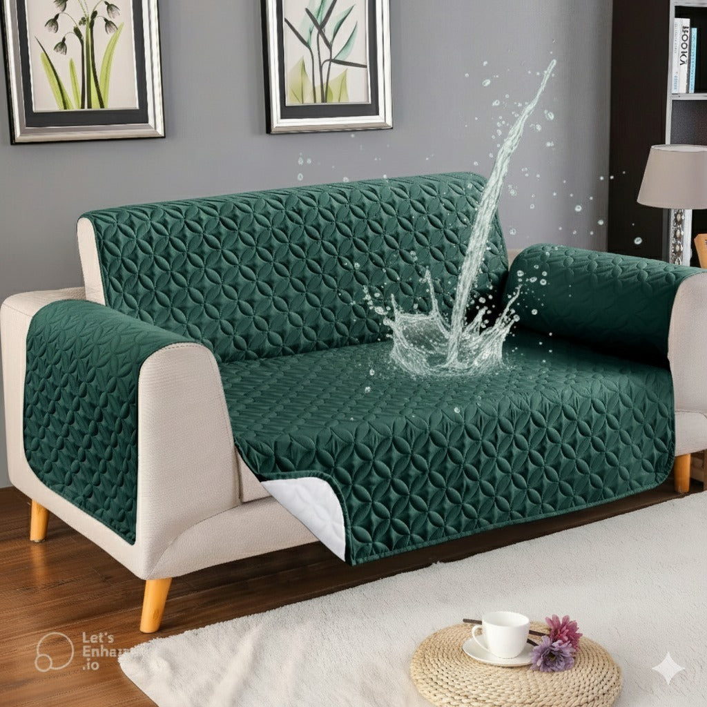 Green waterproof ultrasonic sofa cover